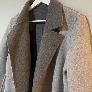 Theory Sileena Reversible coat charcoal grey